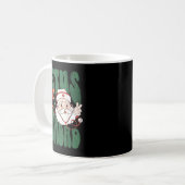 Mug Retro Fetus Navidad Santa Claus Christmas Obgyn Nu (Devant gauche)