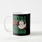 Mug Retro Fetus Navidad Santa Claus Christmas Obgyn Nu (Gauche)