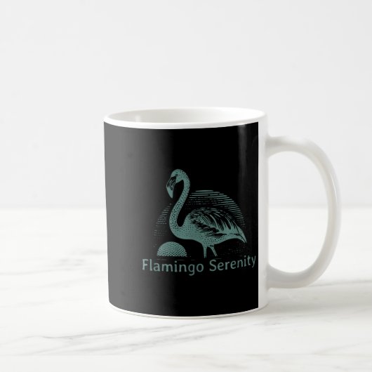Mug Retro Flamingo Sunset Funny 70s 80s 90s Men Women  (Droite)