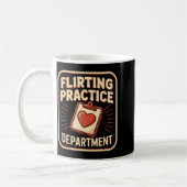 Mug Retro Flirting Practice Department Funny Valentine (Gauche)