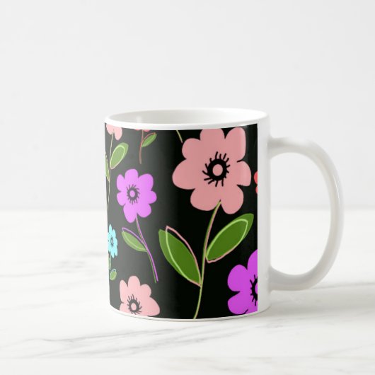 Mug Rétro floral (Droite)