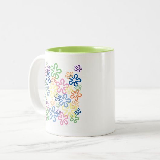 Mug rétro floral (Devant gauche)