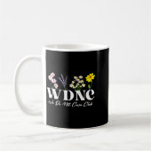 Mug Retro Floral Wdnc We Do Not Care Club  (Gauche)