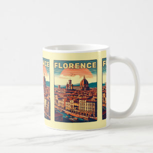 Mug Retro Florence, firenze italie cadeaux de voyage