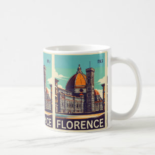 Mug Retro Florence, firenze italie cadeaux de voyage