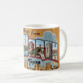 Mug Rétro Fort Worth TX (Devant droit)