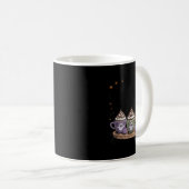 Mug Retro Freshly Boo'd Coffee Lovers Boujee Ghost Hal (Devant droit)