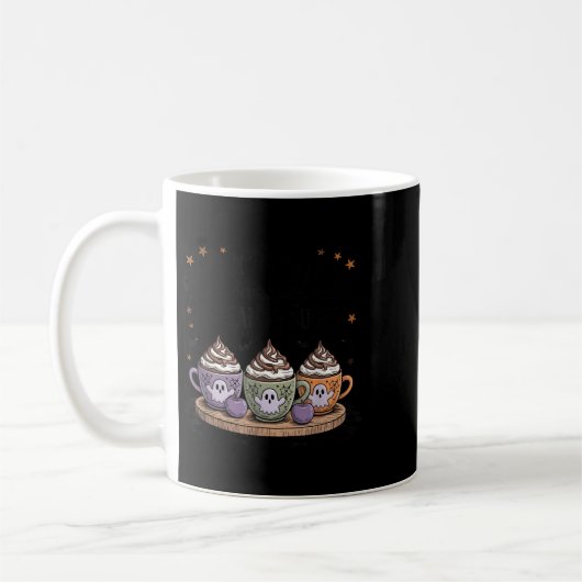 Mug Retro Freshly Boo'd Coffee Lovers Boujee Ghost Hal (Gauche)