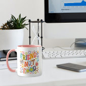 Mug Retro Friends Not Food, Vegan