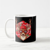 Mug Retro Funny Boys Valentines Day Hunting Deer Camo (Gauche)