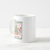 Mug Retro Funny Christmas Holiday From The Windows To (Devant gauche)