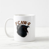 Mug Retro Funny F Caw F Crow Et Bird Moon (Gauche)