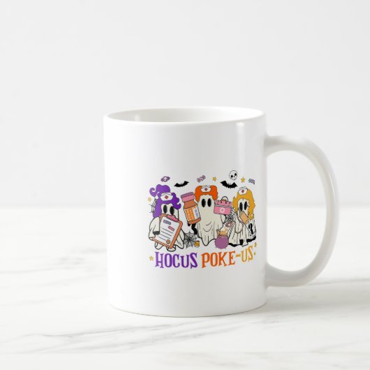 Mug Retro Funny Hocus Poke-us Éffrayant Nurse Hallowee (Droite)