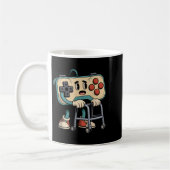Mug Retro Funny Old Gamer 80s 90s Clic Video Game Humo (Gauche)