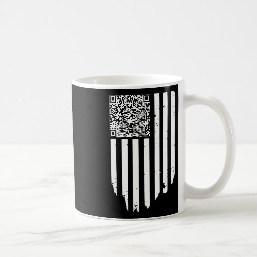Mug Retro Funny Qr Trump Code de danse (Droite)