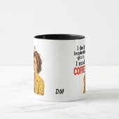 Mug Retro Funny Sans Citation Inspirationnelle Café (Centre)