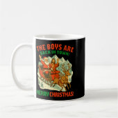 Mug Retro Funny Santa Jesus The Boys Are Back In Town  (Gauche)