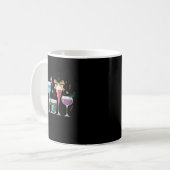 Mug Retro Funny Santa's Little Helper Martini Merry Ch (Devant gauche)