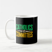 Mug Retro Funny Trendy Sarcastic Saying Catholics Vs C (Gauche)