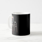 Mug Retro Funny Vieux Cette Marcheur De Bande N'Oublie (Devant gauche)