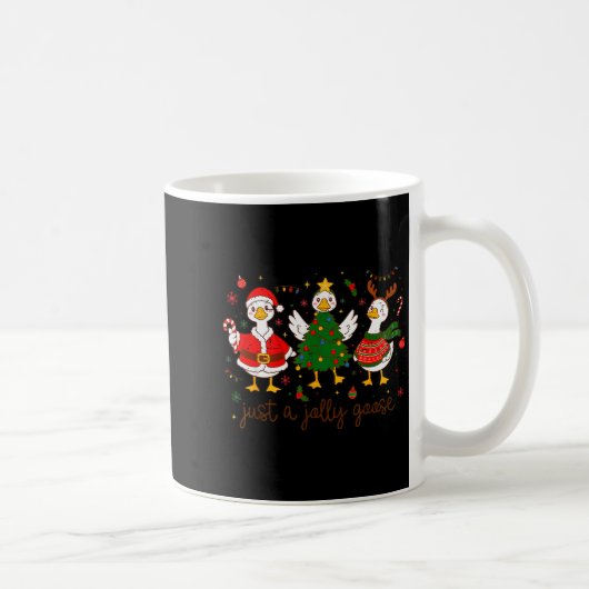 Mug Retro Funny Xmas Just A Jolly Goose Santa Christma (Droite)