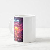 Mug Retro Future Motivation Poster (Devant gauche)