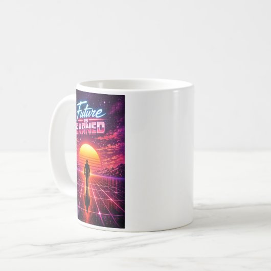 Mug Retro Future Motivation Poster (Devant gauche)