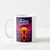 Mug Retro Future Motivation Poster (Gauche)