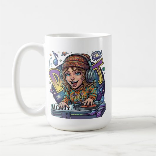 Mug Retro Galaxy DJ (Gauche)