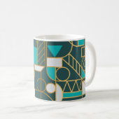 Mug Retro géométrique : Poster minimaliste. (Devant droit)