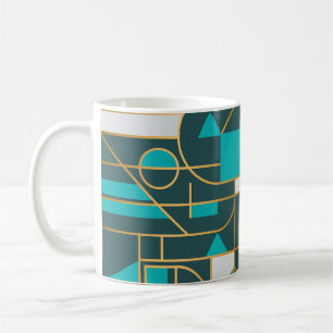 Mug Retro géométrique : Poster minimaliste.