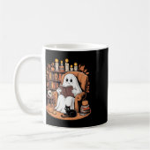 Mug Retro Ghost Reading Books (Gauche)