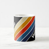 Mug Rétro Glace Rayé Arc-en-ciel avec Nom (Centre)