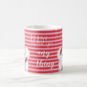 Mug Retro Glamour et Rayures Rouges Motivation (Centre)