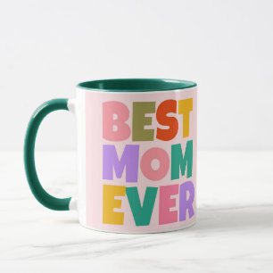 Mug Retro Green Pink Mothers Day Photo