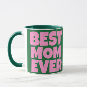 Mug Retro Green Pink Mothers Day Photo