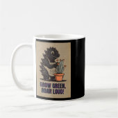 Mug Rétro Greenzilla – Autocollant de jardinage Godzil (Gauche)