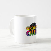 Mug Retro Groove Vinyl Record Icon Musique (Devant gauche)