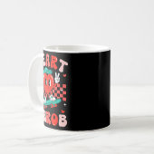 Mug Retro Groovy Heart Throb Valentines Day Toddlers B (Devant gauche)