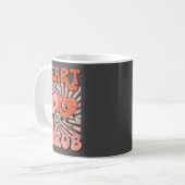 Mug Retro Groovy Heart Throb Valentines Day Toddlers B (Devant gauche)