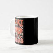 Mug Retro Groovy Heart Throb Valentines Day Toddlers B (Devant gauche)