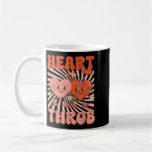 Mug Retro Groovy Heart Throb Valentines Day Toddlers B (Gauche)