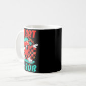 Mug Retro Groovy Heart Throb Valentines Day Toddlers B (Devant gauche)