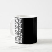 Mug Rétro Groovy Reste Reste Reste Sensibilisation au (Devant gauche)