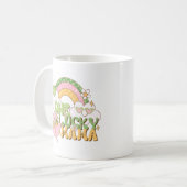 Mug Rétro Groovy Une Maman Chanceuse St. Patrick (Devant gauche)