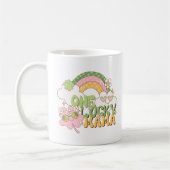 Mug Rétro Groovy Une Maman Chanceuse St. Patrick (Gauche)