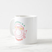 Mug Retro Grunge "School's Out" Design d'été (Devant gauche)