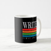 Mug Rétro Grunge Writer Première édition (Devant droit)