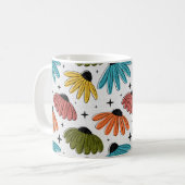 Mug Retro Halftone Coneflowers (Devant gauche)