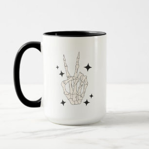 Mug Retro Halloween Creep it Real Skeleton